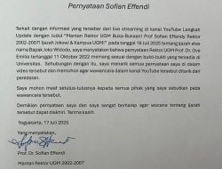 Tegas dan Tulus! Eks Rektor UGM Akui Salah Bicara Soal Ijazah Jokowi, Ini Klarifikasinya